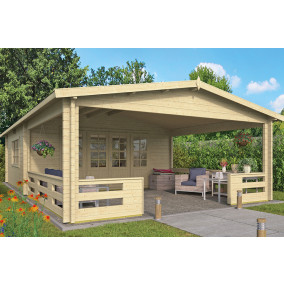 Tuindeco | Tuinhuis Sheffield met Luifel 400 cm